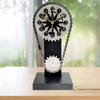 Vintage Rotating Gear Clock Desk Clock Antique Gear Iron Timing Chain Shaped Operated Tabletop Clock For Father's Day Gift