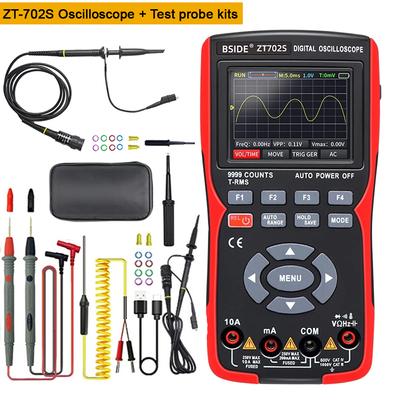 Zt702s Digital Oscilloscope Professional Handheld Multimeter Auto Current Voltage Capacitor Electronic Components Tester