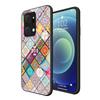 Flower Pattern Phone Case for Honor X7a 5G,Kickstand PC+TPU+Tempered Glass Cell Phone Cover with Lanyard