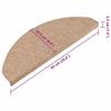 Self Adhesive Stair Treads 15 pcs 65 x 22.5 x 3.5 cm Beige