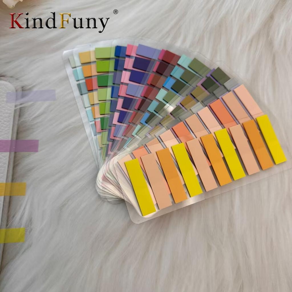3200Sheets Transparent Colorful Index Creative Memo Pads Office School Stationery Self-Adhesive Stickers Sticky Note Pads