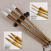 Tribute Mixed Hair Calligraphy Brush Set - Wolf & Sheep Hair, Wooden Shaft, Adult Practice & Creation, Large/Medium/Small