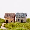 iplusmile 16 Pieces Miniature Miniature Micro Miniature Landscape Miniature Village DIY Figurine Micro Landscape Ornaments Houses, Gardens, Decor,
