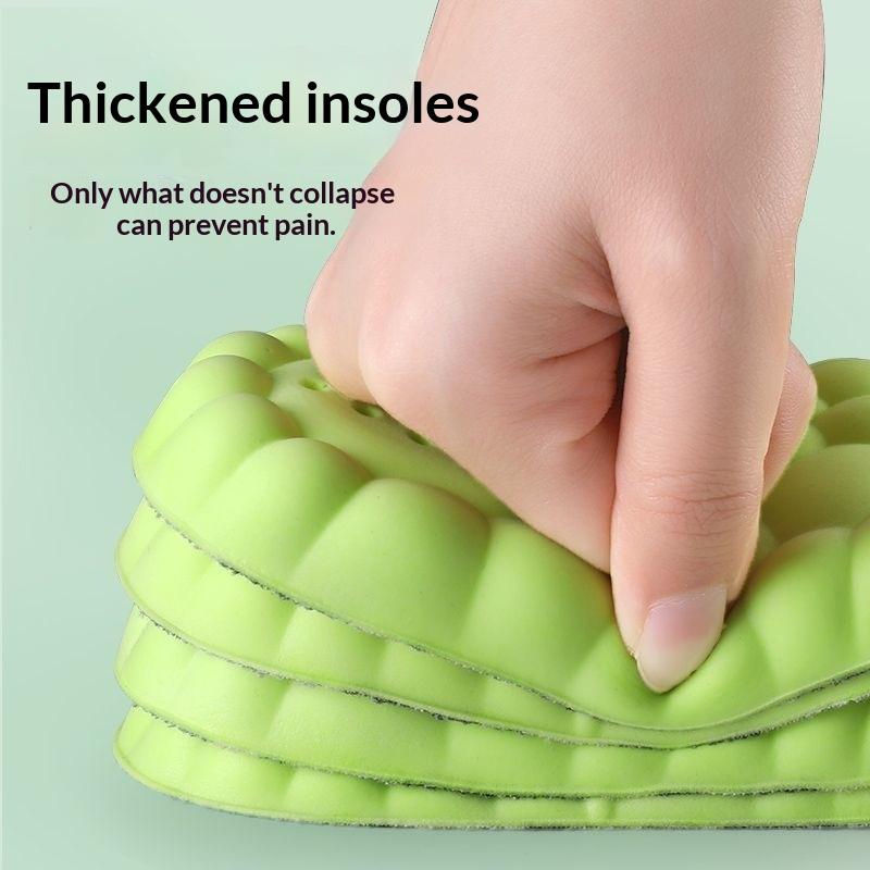 1 Pair 4D Sport Insole Super Soft Shoes Sole Pads For Feet Shock Absorption Baskets Shoe Sole Arch Support Orthopedic Inserts