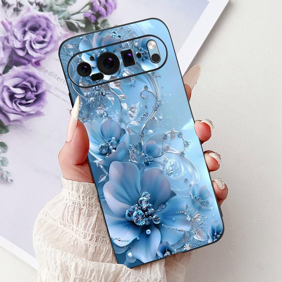 Custodia per Google Pixel 9 Pro Custodia Pixel9A Fiori Colorati Cover Dipinta Custodia Morbida in Silicone per Telefono per Google Pixel 9A Pixel9 Pro Guscio
