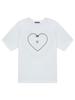 ASIF CALIE Lace Heart Oversized T-Shirt White