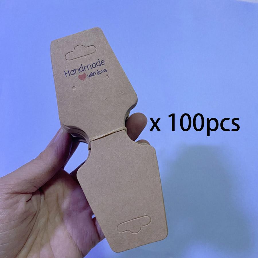 

100 шт. прочный браслет ожерелье дисплей держатель карты самоклеящиеся ювелирные упаковочные карты для малого бизнеса брелок серьги M