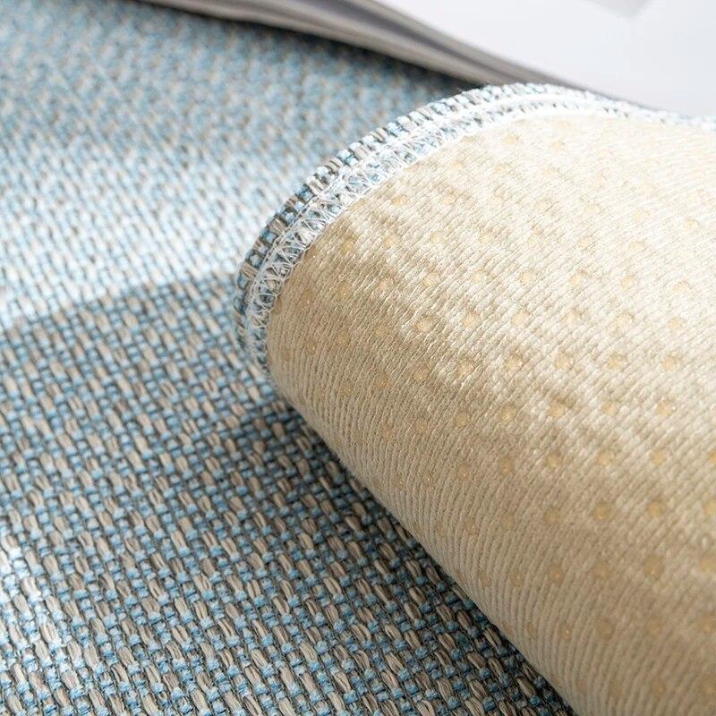 Flax Sofa Cover Solid Color Sofa Slipcover Non Slip Seat Cushion Cover Furniture Protector For Bedroom Office Living Room Decor