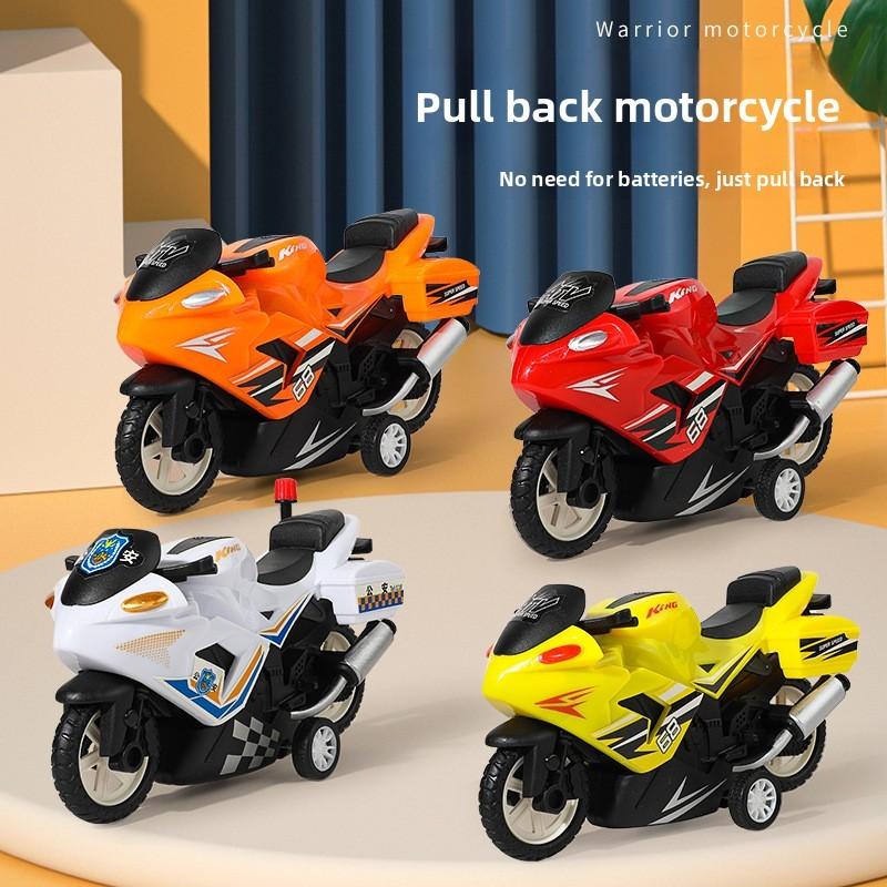 Police Motorcycle Simulation Children Toy Car Model For Kid Outdoor Play