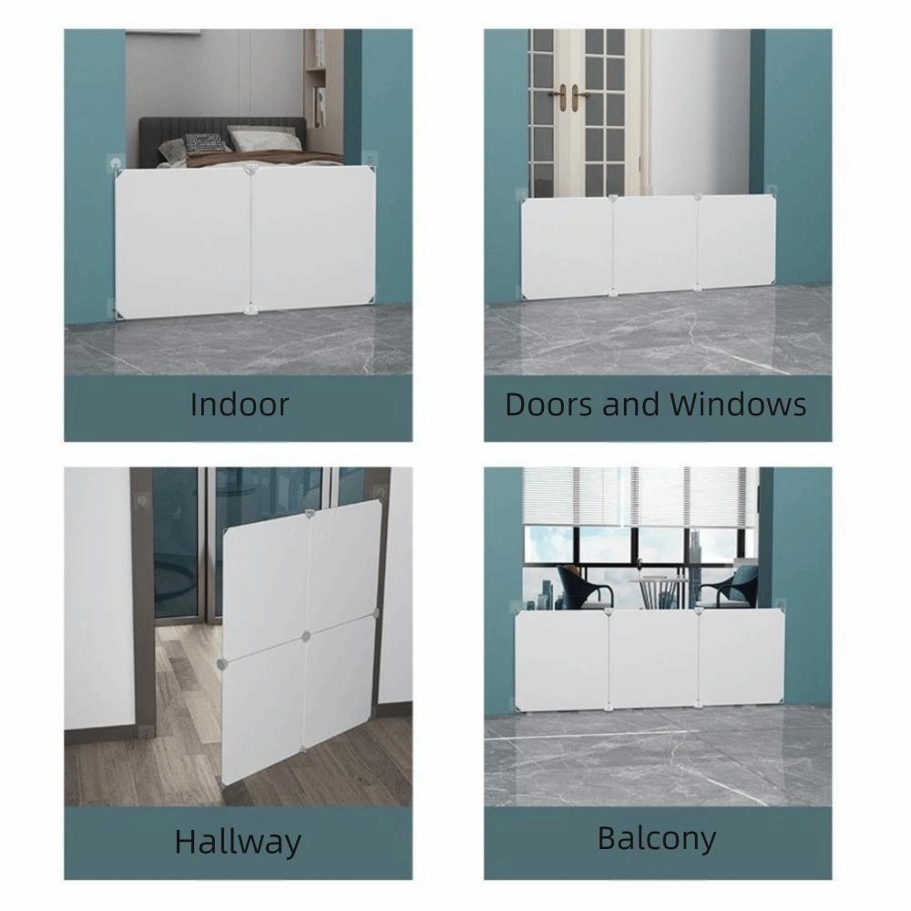 Reinforced Pet Safety Enclosure Anti-Escape Baby Safe Guard Door Child Barrier Fences Table Gap