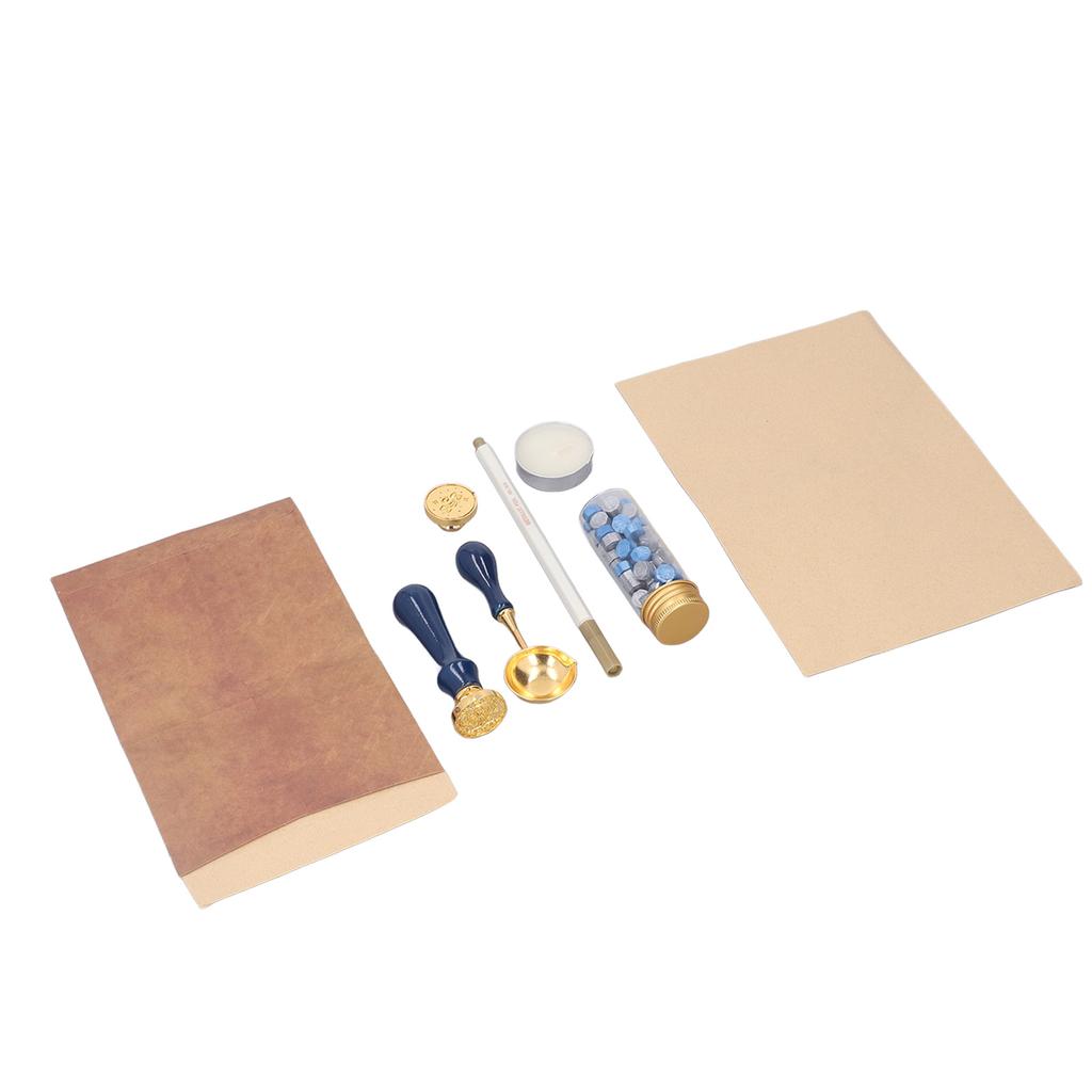 Siegelwachs-Stempel-Set, verträumtes, exquisites Muster, Ersatz-Siegelwachs-Buchstaben-Set mit Wachsperlen