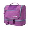 Solid Color Hanging Makeup Bag Multifunctional Waterproof Cosmetic Bag Dry-wet Separation Oxford Cloth Toiletry Organizer Bag