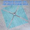50/60 Automatic Opening Closing Fishing Trap Fishing Net Cage Net Steel Wire for Saltwater Seawater Outdoor Fishing Accessories