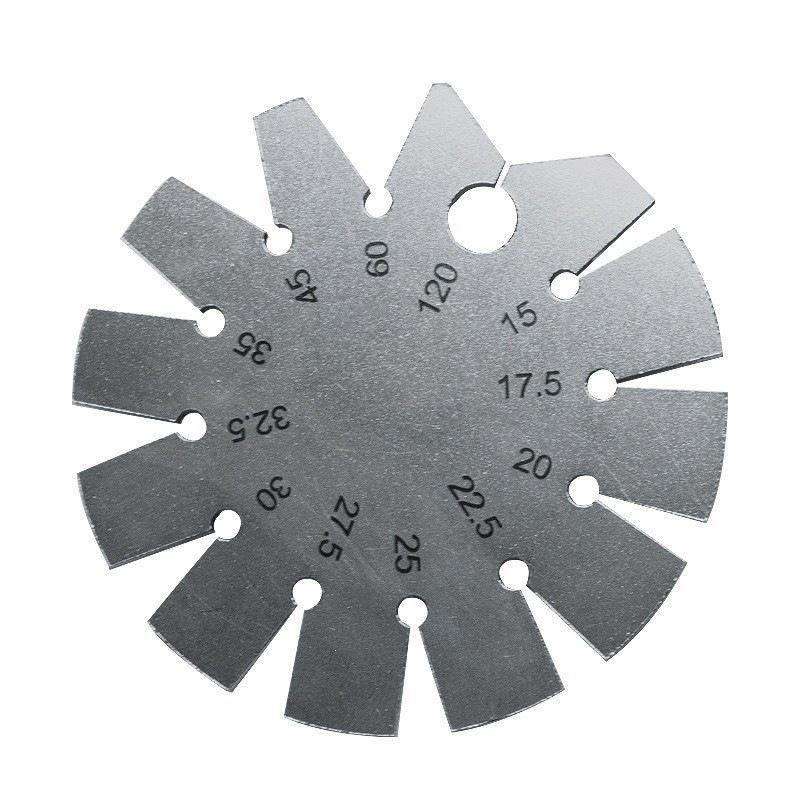 Integrated Thread Gauge: 55° British, 60° Metric, Metric-British, American Tooth Gauge.