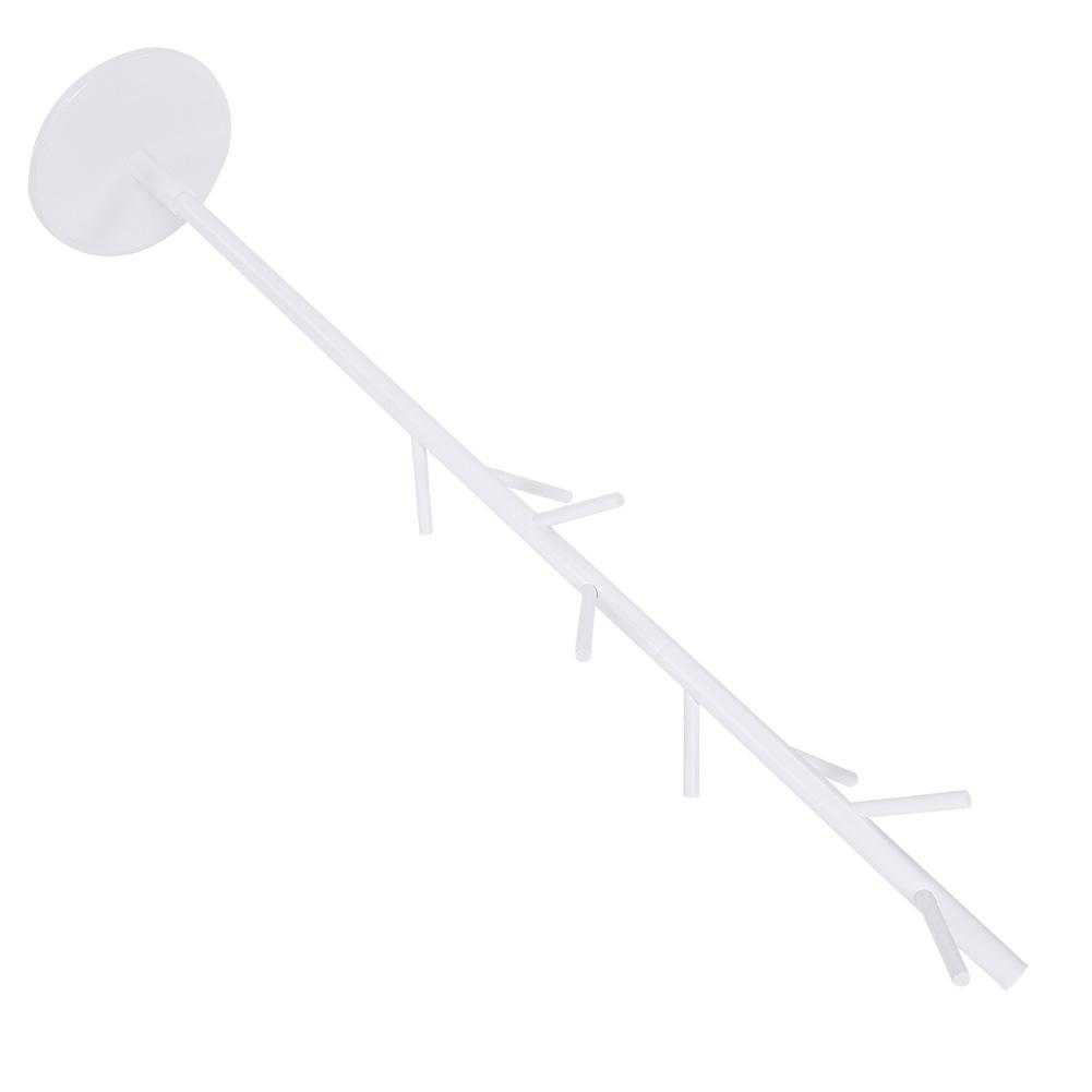 Assembled Wooden Coat Hat Stand Tree Jacket Cloth Vertical Hanger Rack 8 Hooks