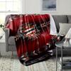 Plaid en flanelle à motif géométrique rouge d'inspiration bohème - Doux, réversible et durable pour toutes les saisons Parfait pour le canapé