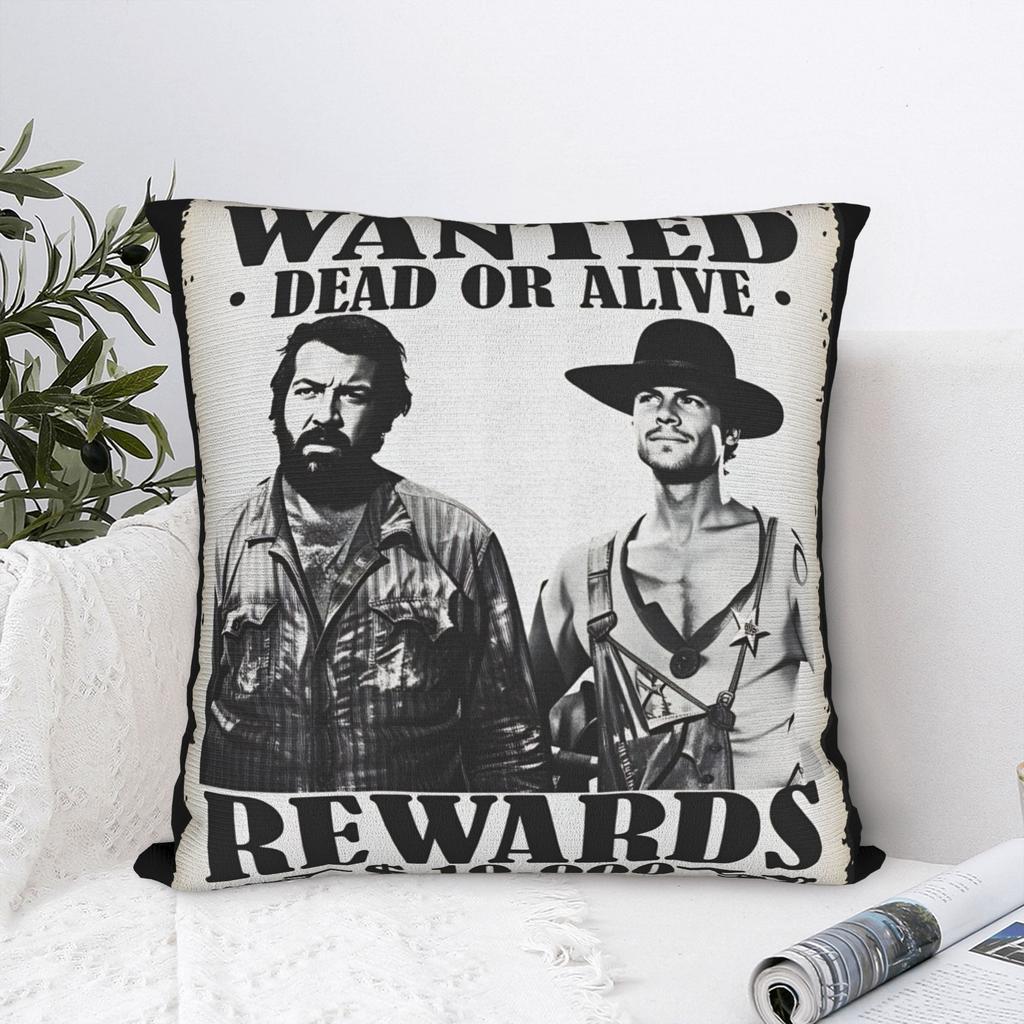 Bud Spencer Italian Actor Pillow Cover  Graphic Cushion Cover Retro Trendy Pillow Case For Sofa Couch Bed Living Room