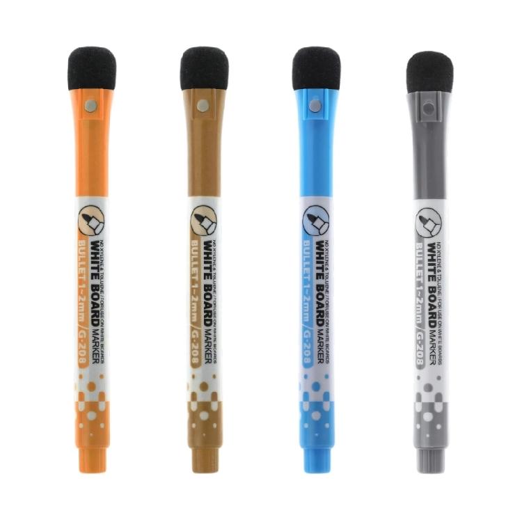 

4Pcs Colorful Magnetic Whiteboard Pens With Eraser 1.0-2.0MM Line Wide Erasable Marker For Whiteboards Presentation