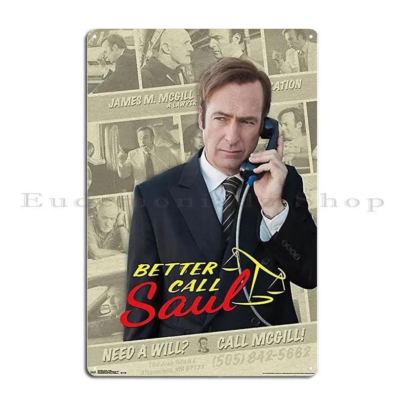 Better Call Saul Saul Goodman Drmemes Metalldruck Rostiges Wohnzimmerdesign Club Blechschild Poster