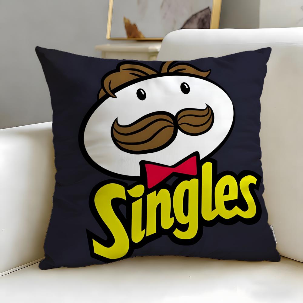 Klassische Snack-Marke Pringles Kissenbezug Weich & Pflegeleicht – Vielseitig für Sofa, Bett, Reisen und Büro