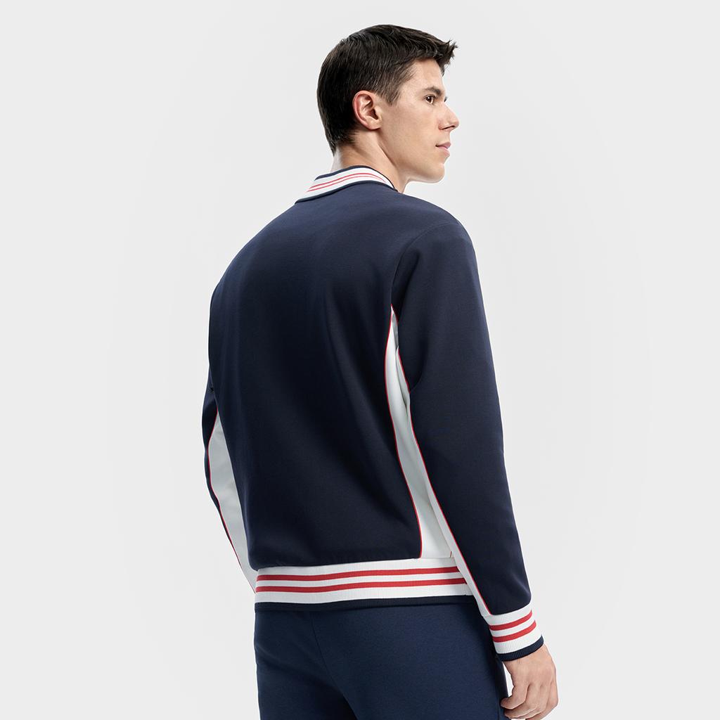 Fila Tennis Casual Sports Comfortable Knitted Jacket Men Jackets A11M543511F-NV