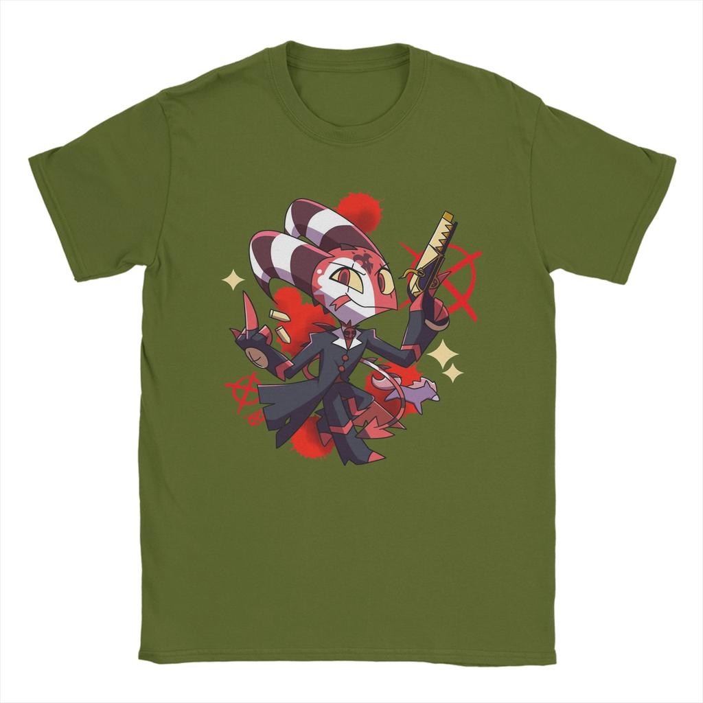 Mens TShirt Helluvas Bosses Cartoon Novelty Cotton Tee Shirt Short Sleeve T Shirts Crewneck Clothes Plus Size