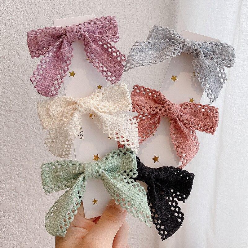 

5 шт. Простые заколки для волос Bowknot Модная полая лента Bowknot Зажимы из кожи аллигатора Головные уборы Женские украшения для волос
