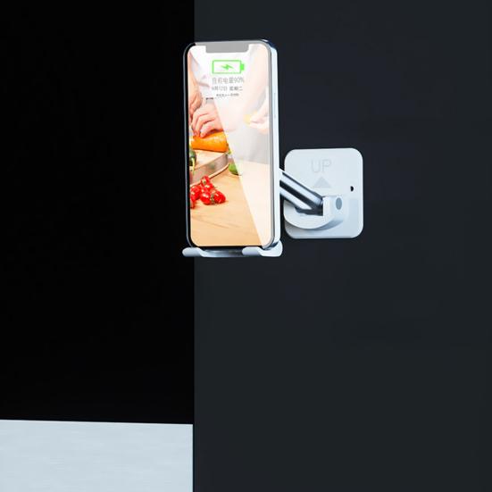 T11 Phone Wall Holder Wall-Mounted Foldable Rotatable Multifunctional Self-adhesive Adjustable Angle Portable Mobile Phone Wall Stand Charging Bracket