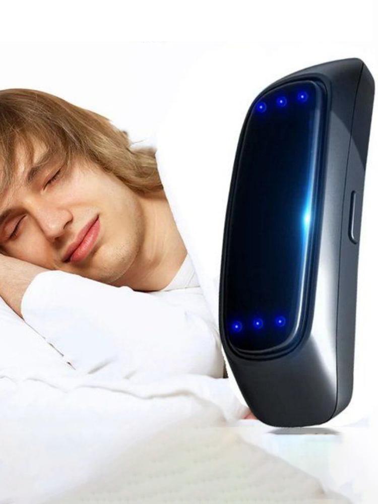 

EMS Pulse Stop Snore Портативное удобное устройство для хорошего сна Stop Snore Health Care Помощь при апноэ во сне USB Smart Устройство против храпа чёрный