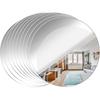 Acrylic Round Mirrors Self Adhesive Non Glass Mirror Circle Wall Mirror Clear Wall Sticker Decals for Wedding Table Centerpiece and Home Living Room