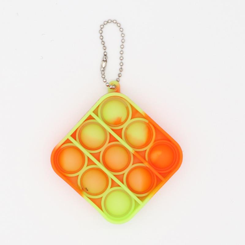 Värviline silikoonist võtmehoidja mullimänguasi - Hiire tapja ripats ja hariv dekompressioonivahend