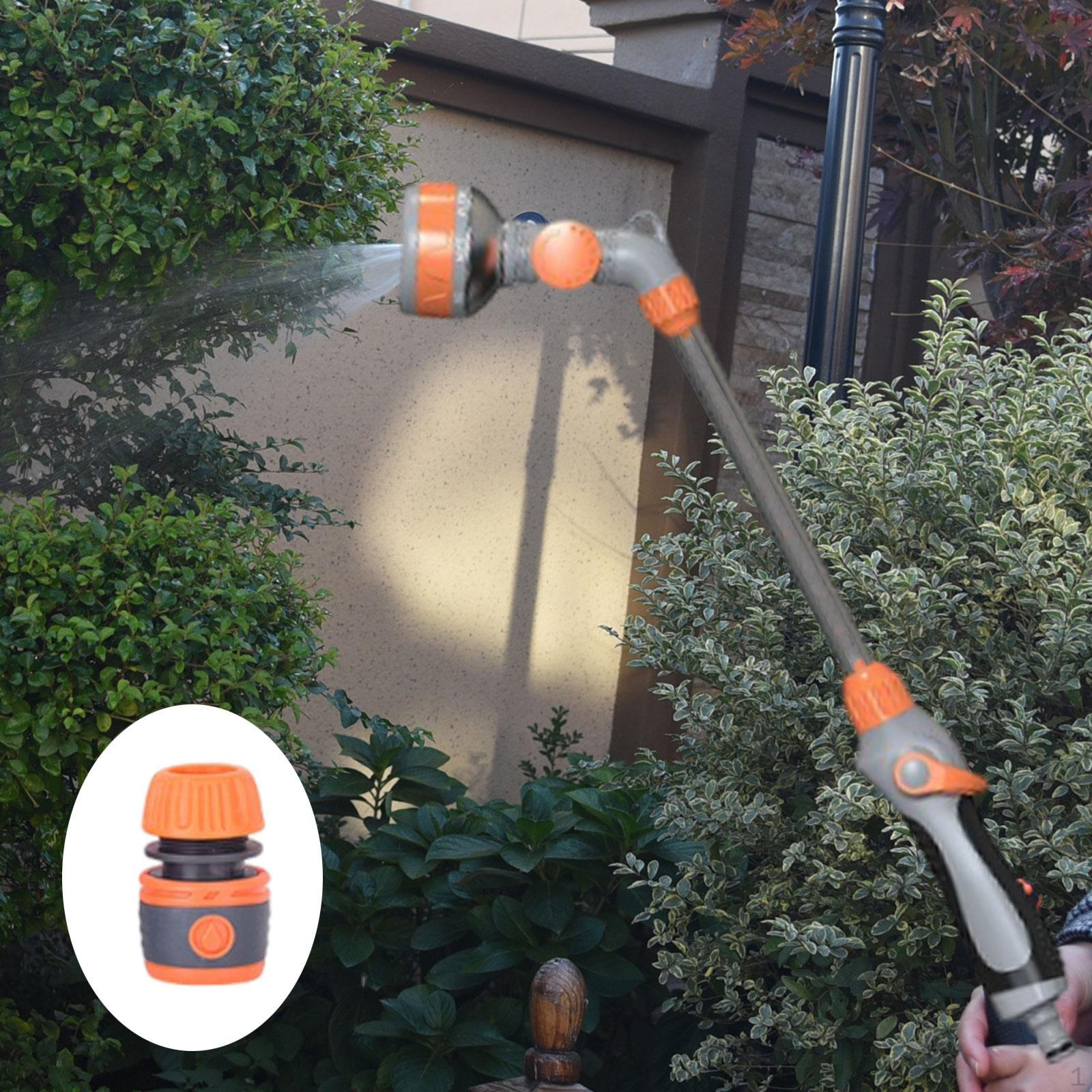 

Садовый шланг с резьбовым адаптером G3/8, запорным краном и длинной ручкой, простая сборка для клумб