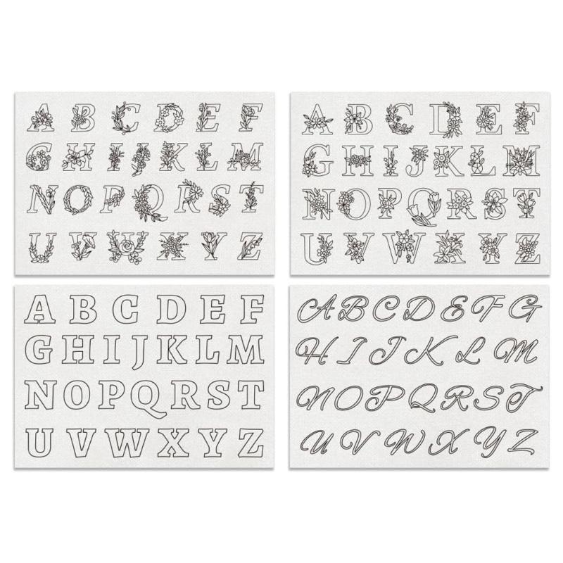 4Pcs Water Soluble Hand Sewing Stabilizer Embroidery Pattern Adhesive Embroidery Transfer Paper Embroidery Stabilizer