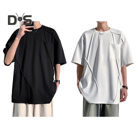 Pánské tričko Sportovní trička Kulatý výstřih Krátký rukáv Jednobarevné Volný střih Měkké Prodyšné Letní Ležérní Top Denní nošení