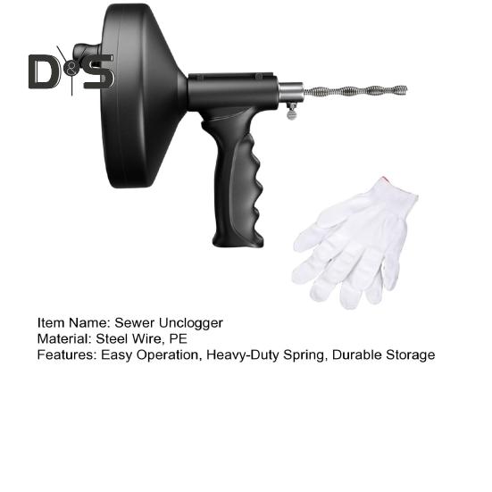 Deblocator de canalizare Bucătărie Cada de baie Funcționare ușoară Instrument flexibil pentru țevi de scurgere din sârmă de oțel Dispozitiv de curățare de scurgere din sârmă de oțel de rezistență