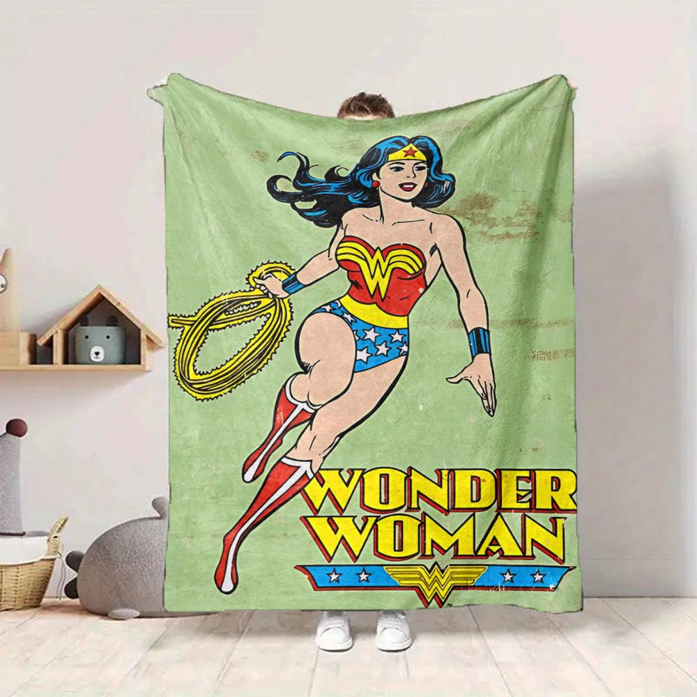 1pc Wonder Woman Blanket | Polyester Fiber, All-Season Comfort for Sofa, Bed, Office, Car, Camping Yy251021159