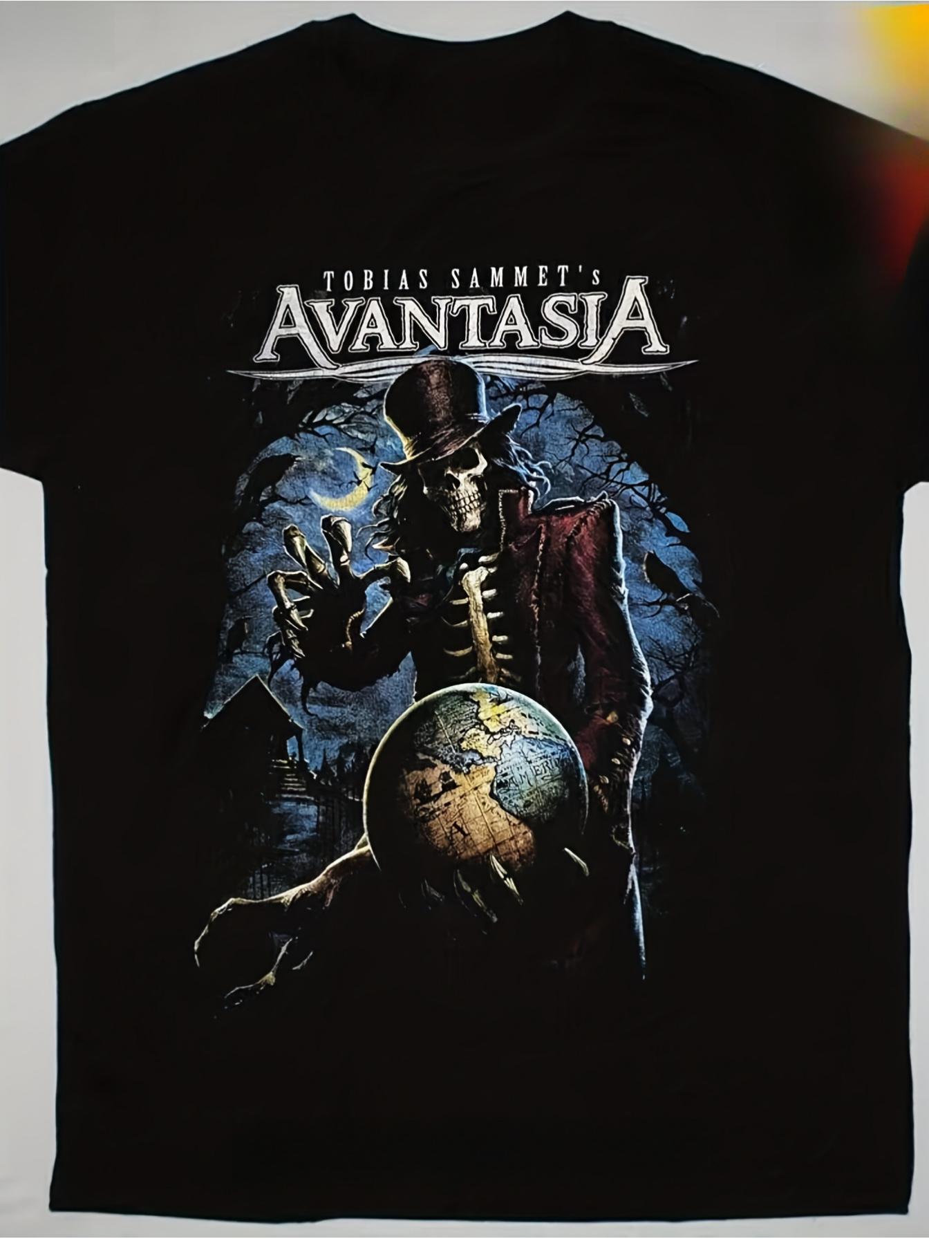 Avantasia Band Tobias Sammet s Gothic Heavy Metal T-Shirt - Iconic Album Art Tee with Logo & Characters (Tobias XXXL