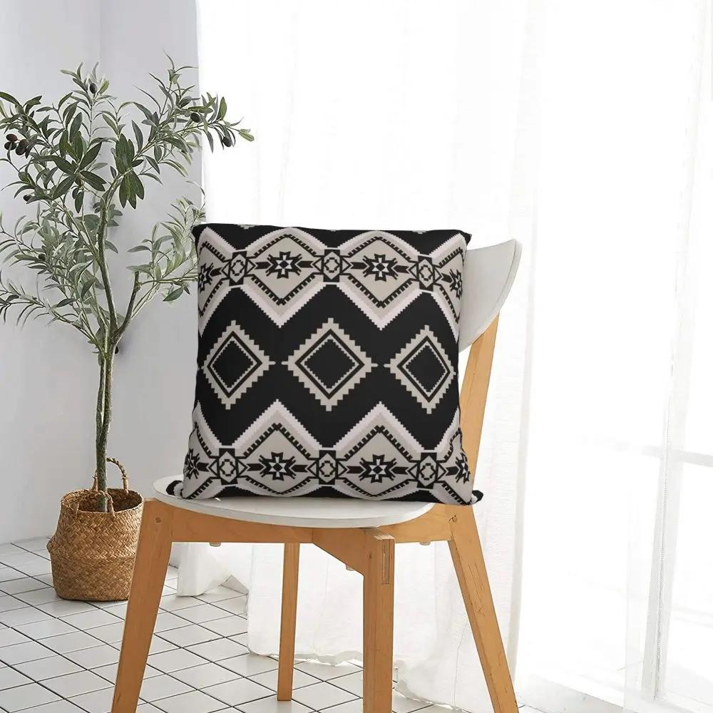 Shein Tribal Ornament Ethnic Oriental Rug Pillowcase Soft Fabric Cushion Cover Gift Throw Pillow Case Cover Home
