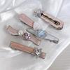 5Pcs/Set Heart Shape Hairpins Sweet Galaxy Pink Barrettes Trendy Hair Clips  Women Girls
