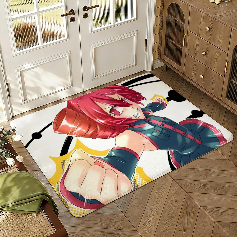 K-Kasane Teto Pink American Floor Mat Soft Thickened Absorbent Non-Slip Bedroom Living Room Door Mat Home Decor Flannel Rugs