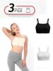 Confezione da 3 Top Reggiseno Basici Monocolore da Ragazza, Qualsiasi Stagione 6067-052-pak3