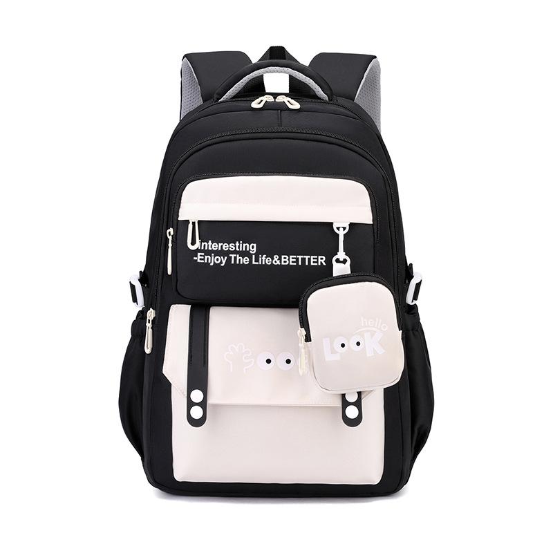 Middle School Backpack for Girls Simple Modern Bookbag Elementary School Bags Student Large Capacity Waterproof Laptop Backpack