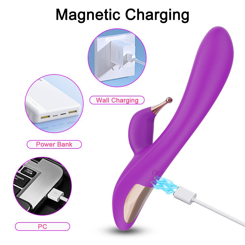 Powerful Dildos Vibrator Silicone Large Size Wand G-Spot Massager Sex Toy For Couple Clitoris Nipple Dual Stimulator For Adults