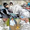 1/3/5Pcs Emergency Blanket Outdoor Survival First Aid Kit Windproof Insulation Lifesaving Pet Foil Thermal Military Rescue Blank