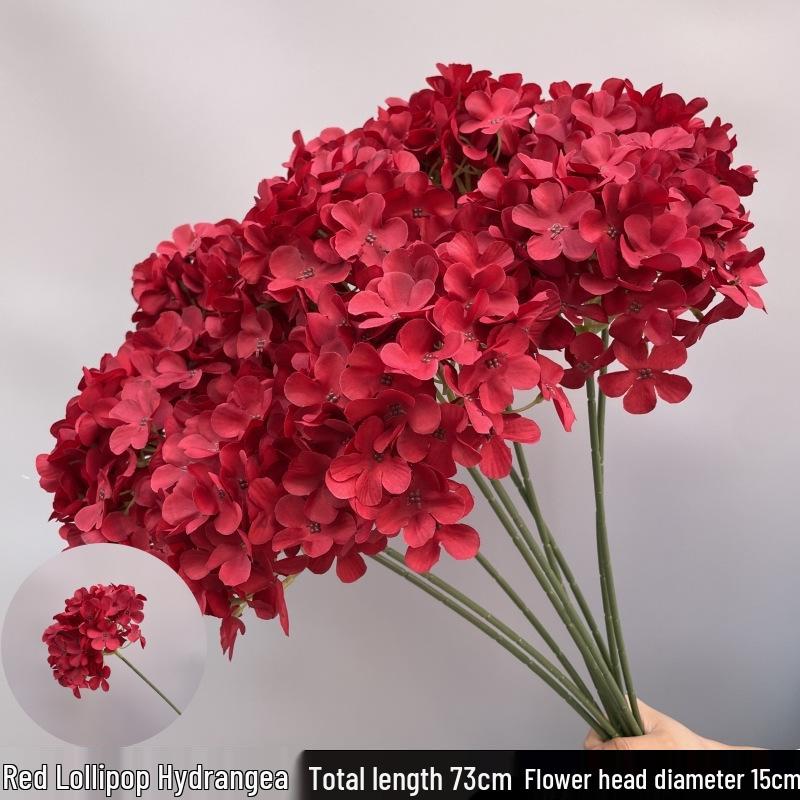 Shunran Dark Red Wine Artificial Wedding Flowers for Chinese Engagement Décor & Aisle Hanging Displays