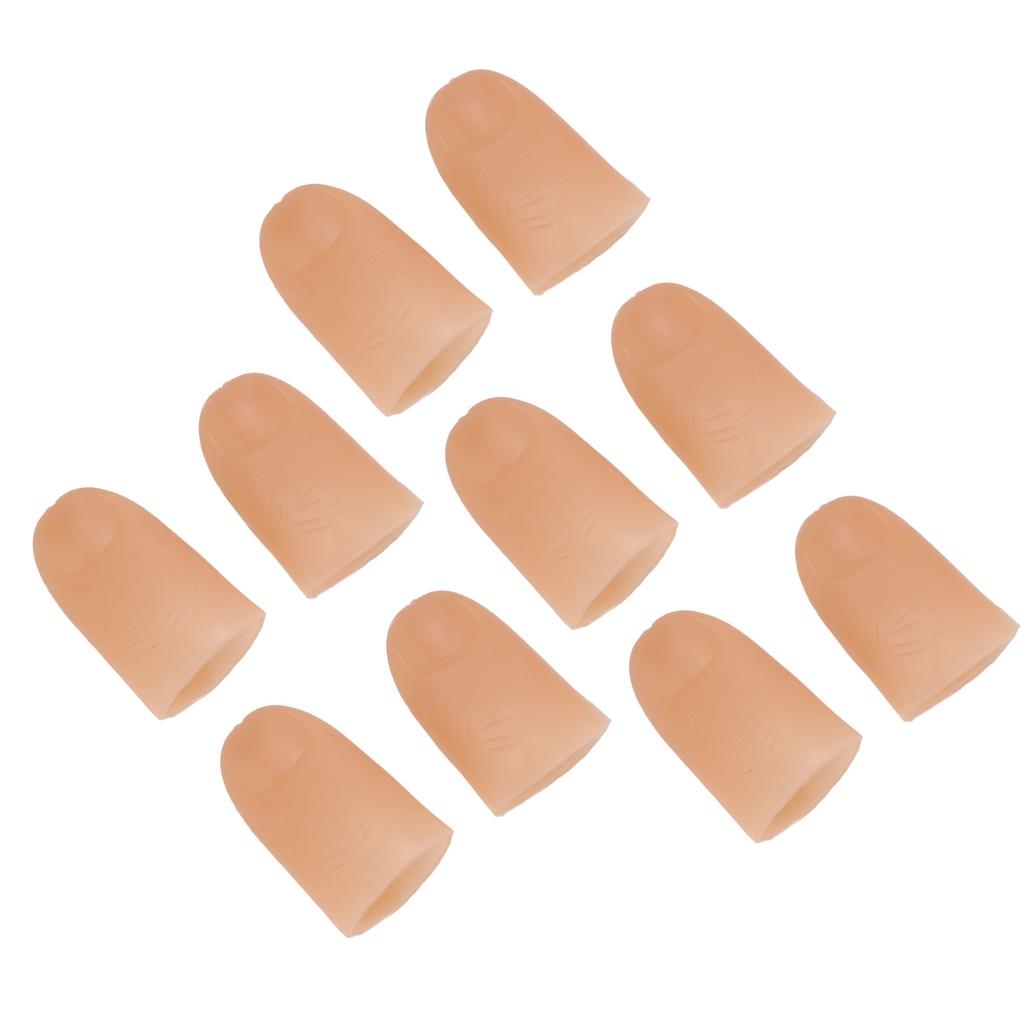 5 Pairs Finger Light Up Thumb PVC 3V 40mAh Battery Powered 4.5cm LED Fake Finger Lights for