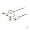 Câble USB Multi Connecteur - StarTech.Com - LTCUB1MGR - 1 M - Lightning, USB-C, Micro USB