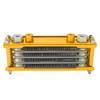 Motorcycle Oil Cooler Kit Aluminum 4 Rows High Efficiency Replacement for Monkey 125 50cc to 150cc Dirt Pit Bike Gold