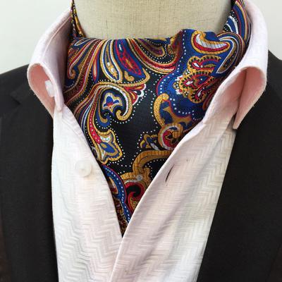 Gentleman'S Demeanor Polyester Jacquard Men'S Trendy Scarf, Men'S Fashion Scarf