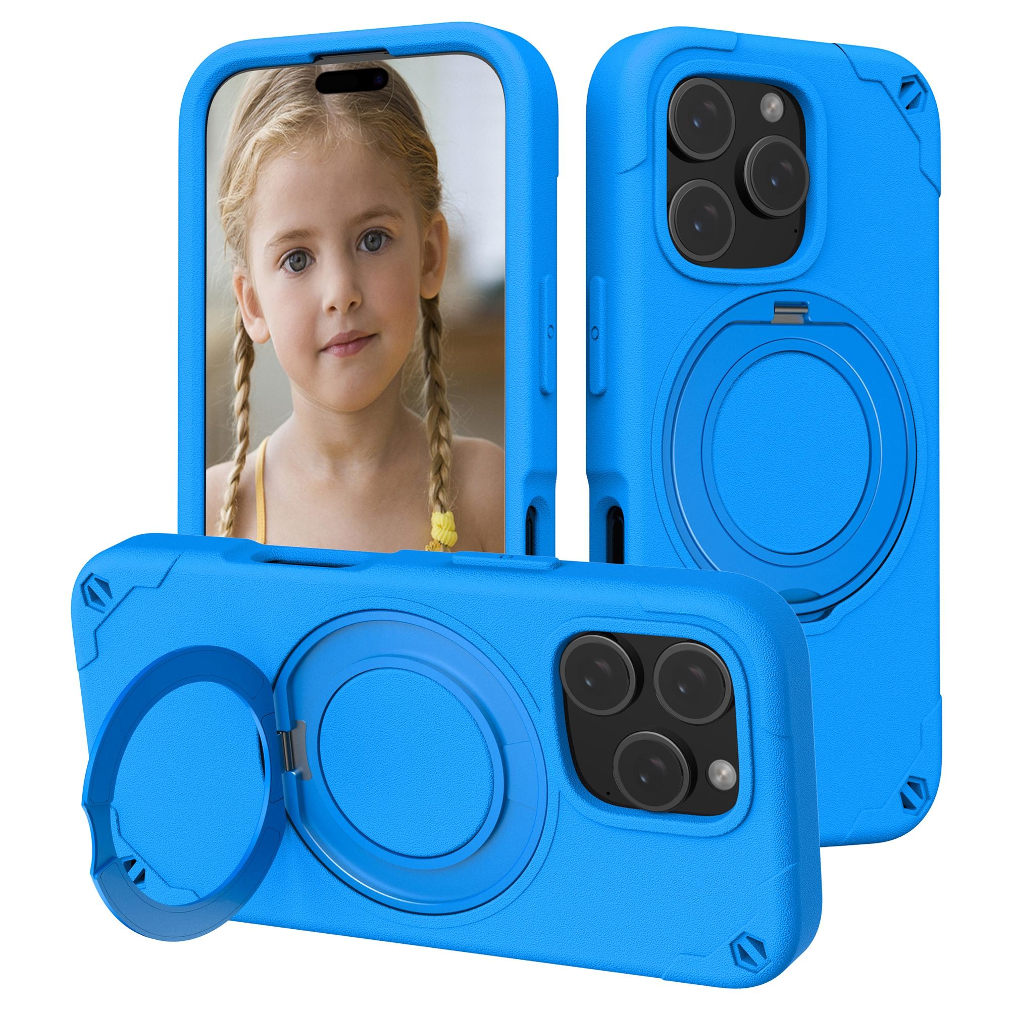 

For iPhone 16 Pro EVA Phone Case Compatible with MagSafe Kickstand Protective Cover A